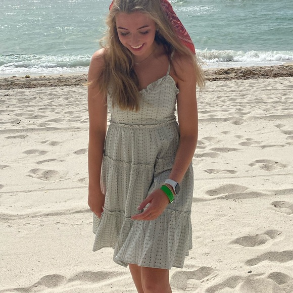 Seafoam Lace Sundress - Picture 2 of 3